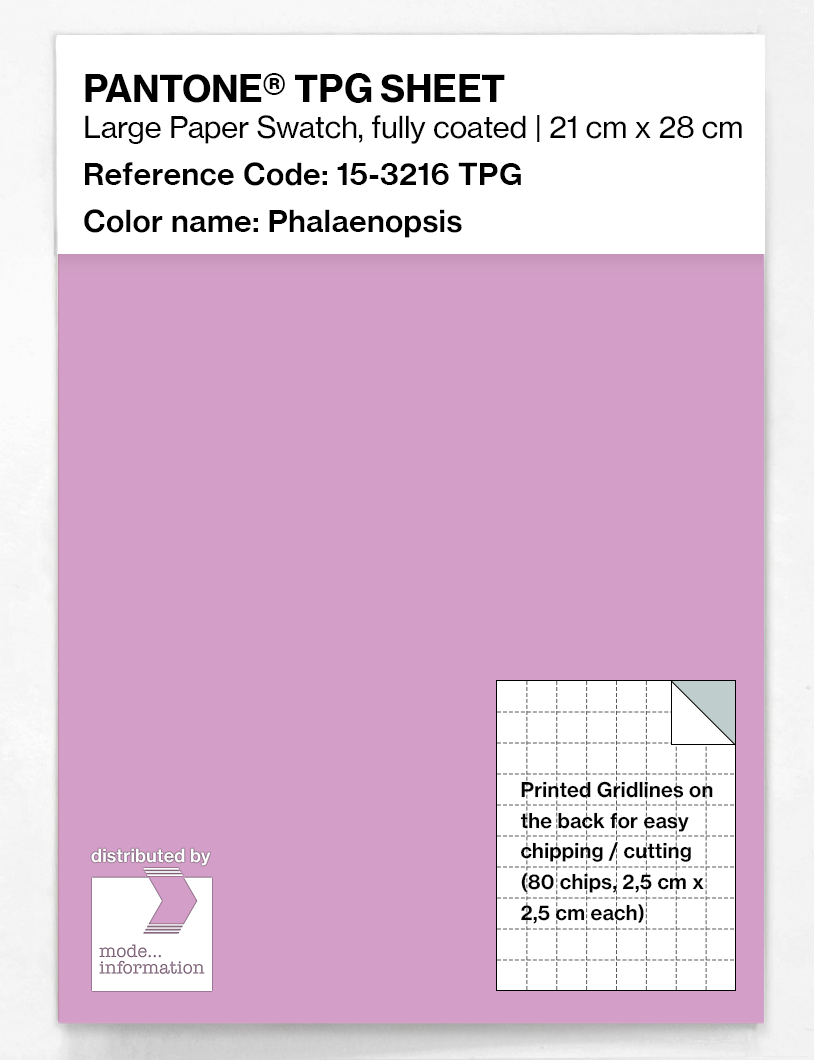 Product image 1 of the product “PANTONE® TPG SHEET 15-3216 TPG Phalaenopsis ”