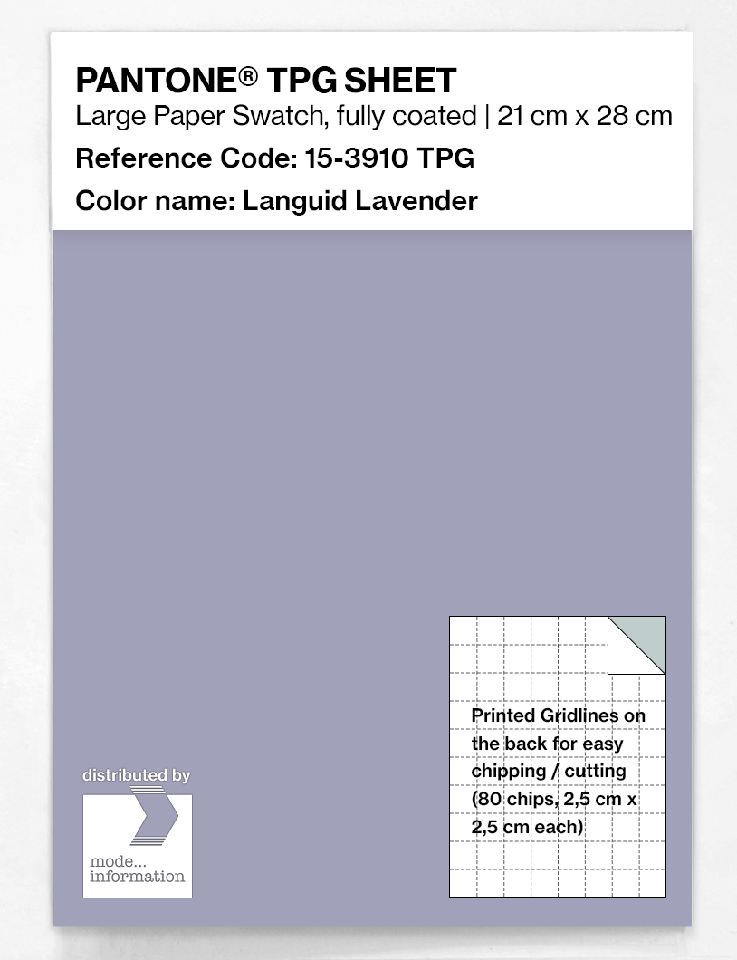 Artikelbild 1 des Artikels “PANTONE® TPG SHEET 15-3910 TPG Languid Lavender “