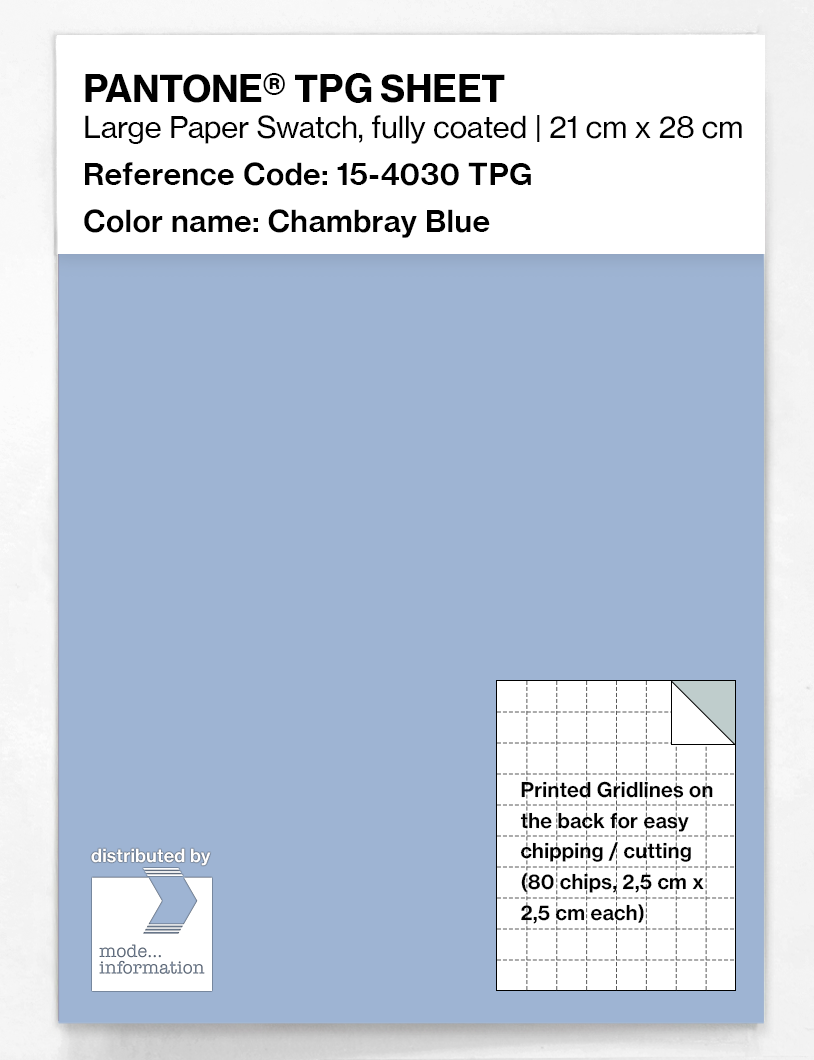 Artikelbild 1 des Artikels “PANTONE® TPG SHEET 15-4030 TPG Chambray Blue “
