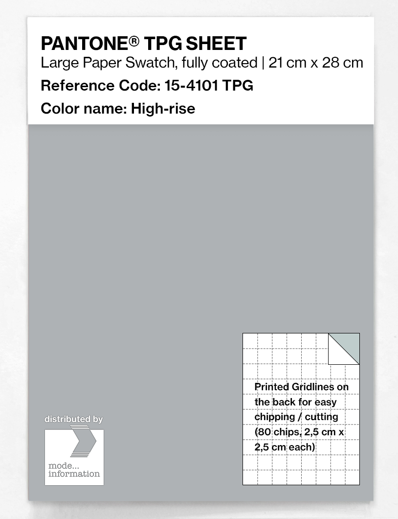 Product image 1 of the product “PANTONE® TPG SHEET 15-4101 TPG High-rise ”