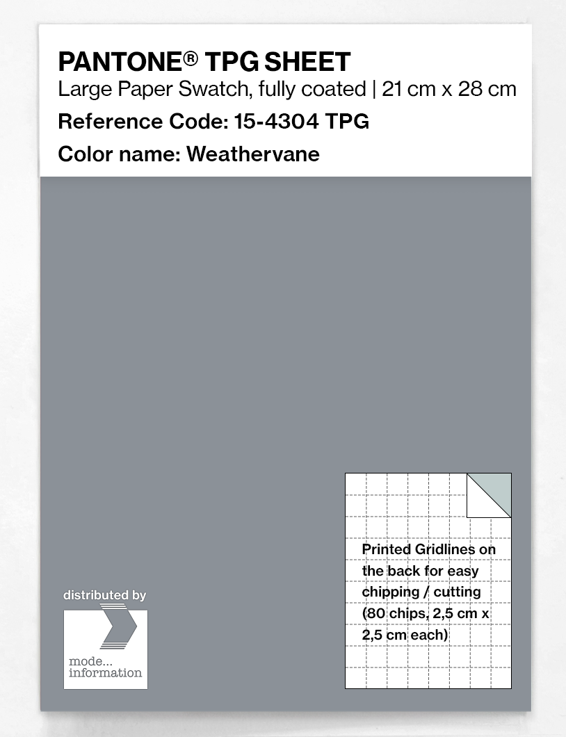 Product image 1 of the product “PANTONE® TPG SHEET 15-4304 TPG Weathervane ”