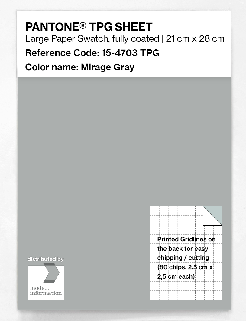 Artikelbild 1 des Artikels “PANTONE® TPG SHEET 15-4703 TPG Mirage Gray “