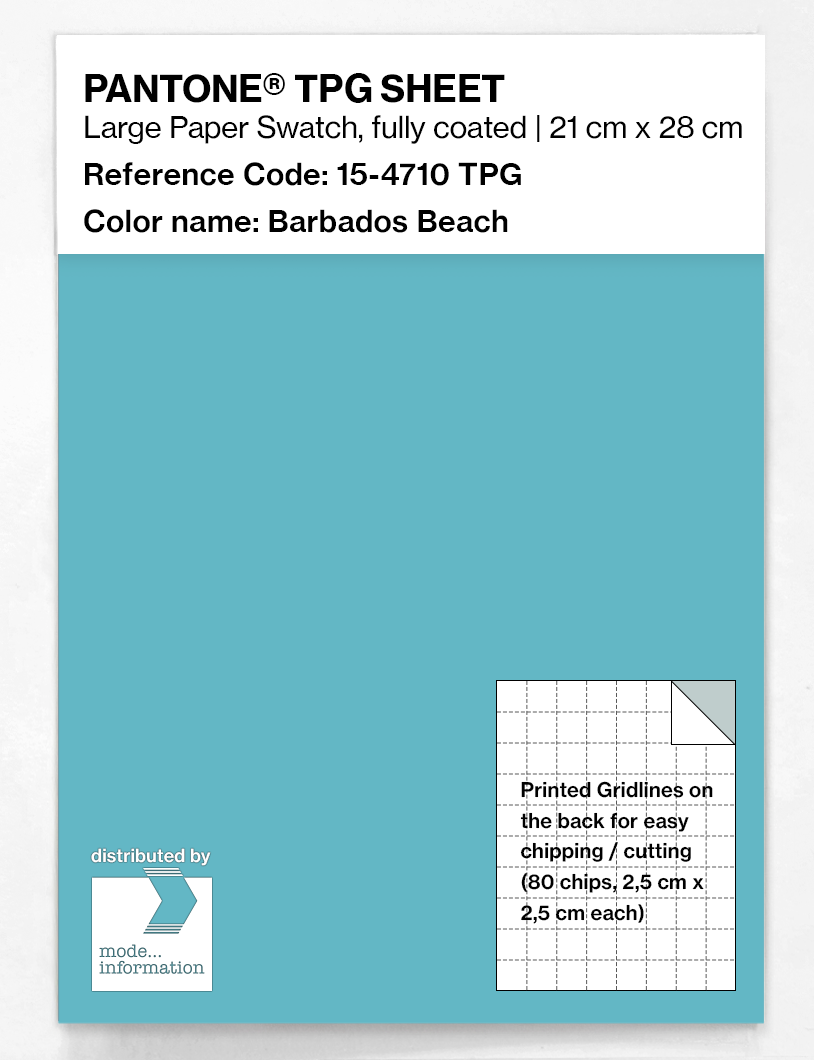 Artikelbild 1 des Artikels “PANTONE® TPG SHEET 15-4710 TPG Barbados Beach “
