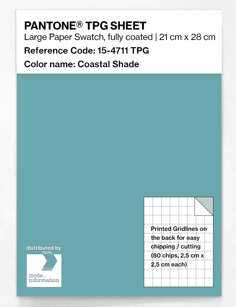 Product image 1 of the product “PANTONE® TPG SHEET 15-4711 TPG Coastal Shade ”
