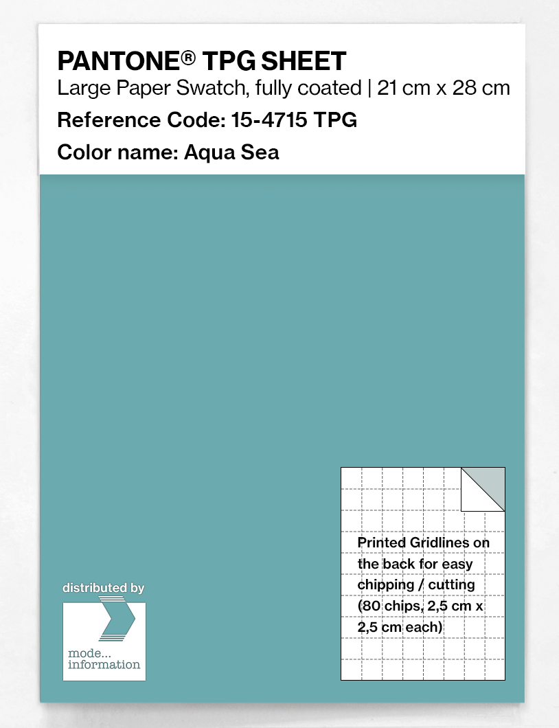 Artikelbild 1 des Artikels “PANTONE® TPG SHEET 15-4715 TPG Aqua Sea “