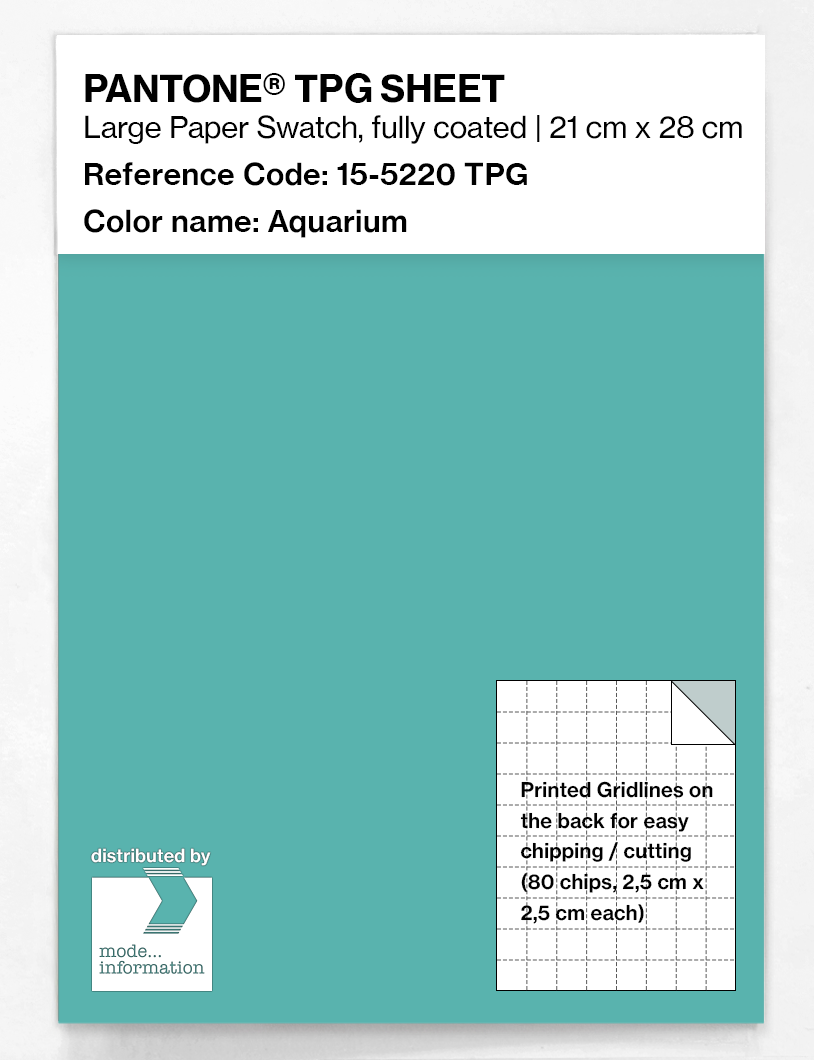 Artikelbild 1 des Artikels “PANTONE® TPG SHEET 15-5220 TPG Aquarium “