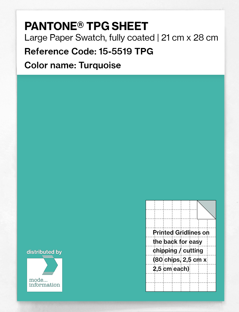 Artikelbild 1 des Artikels “PANTONE® TPG SHEET 15-5519 TPG Turquoise “