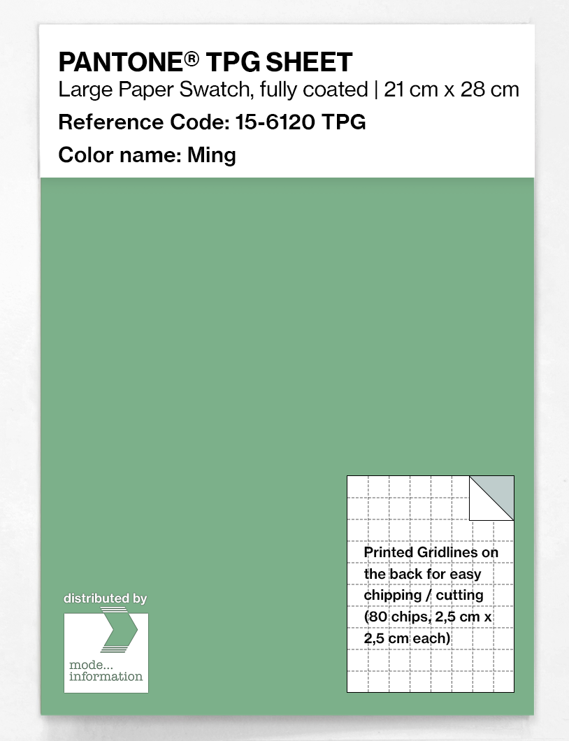 Product image 1 of the product “PANTONE® TPG SHEET 15-6120 TPG Ming ”