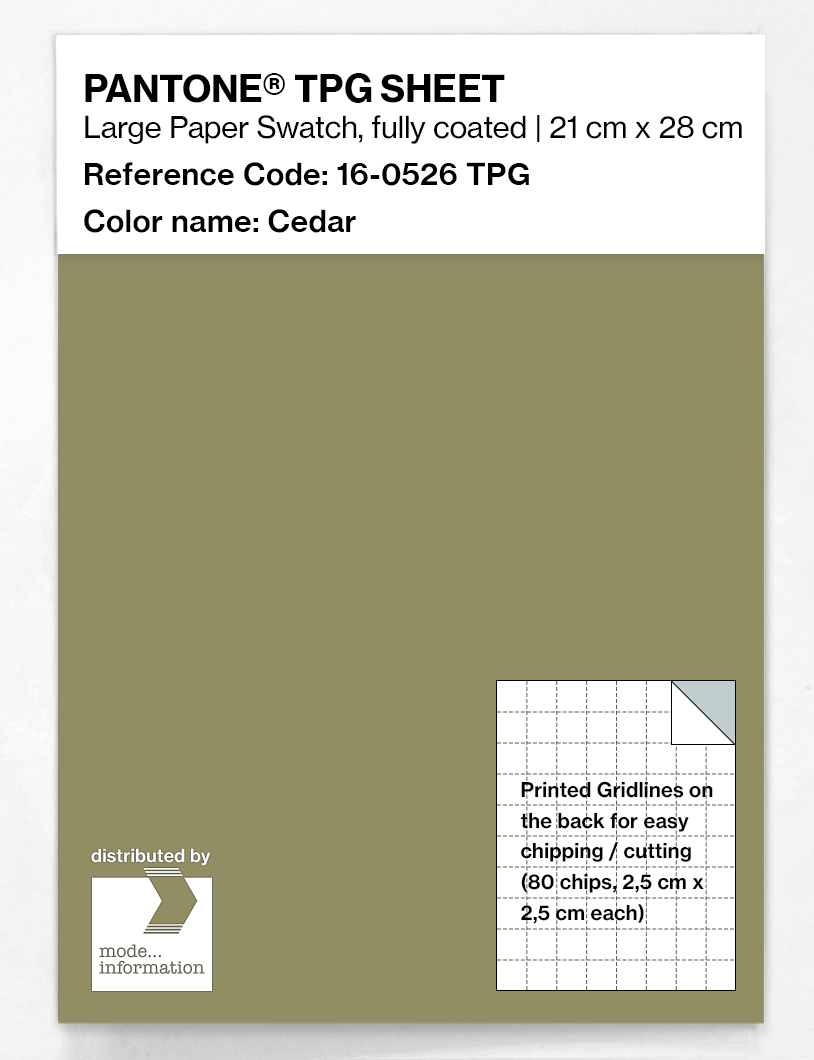 Artikelbild 1 des Artikels “PANTONE® TPG SHEET 16-0526 TPG Cedar “