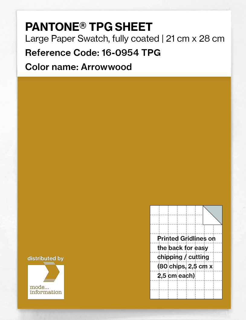 Product image 1 of the product “PANTONE® TPG SHEET 16-0954 TPG Arrowwood ”