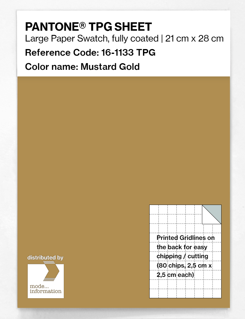 Artikelbild 1 des Artikels “PANTONE® TPG SHEET 16-1133 TPG Mustard Gold “