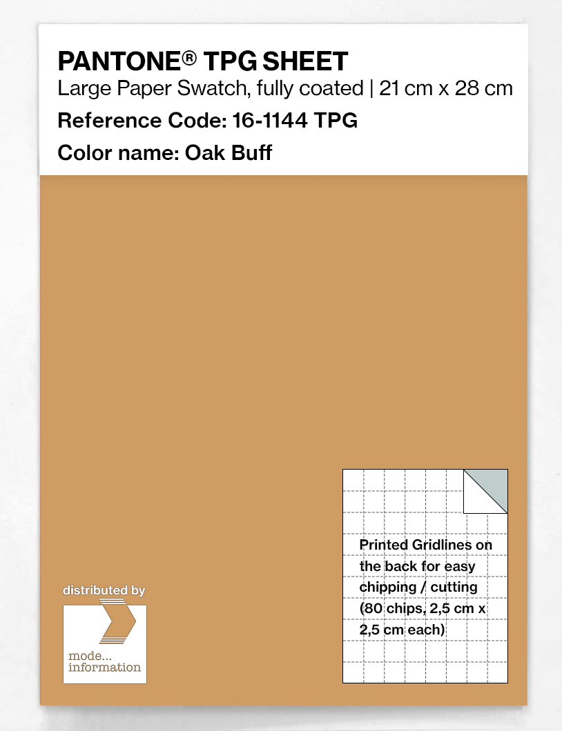 Artikelbild 1 des Artikels “PANTONE® TPG SHEET 16-1144 TPG Oak Buff “