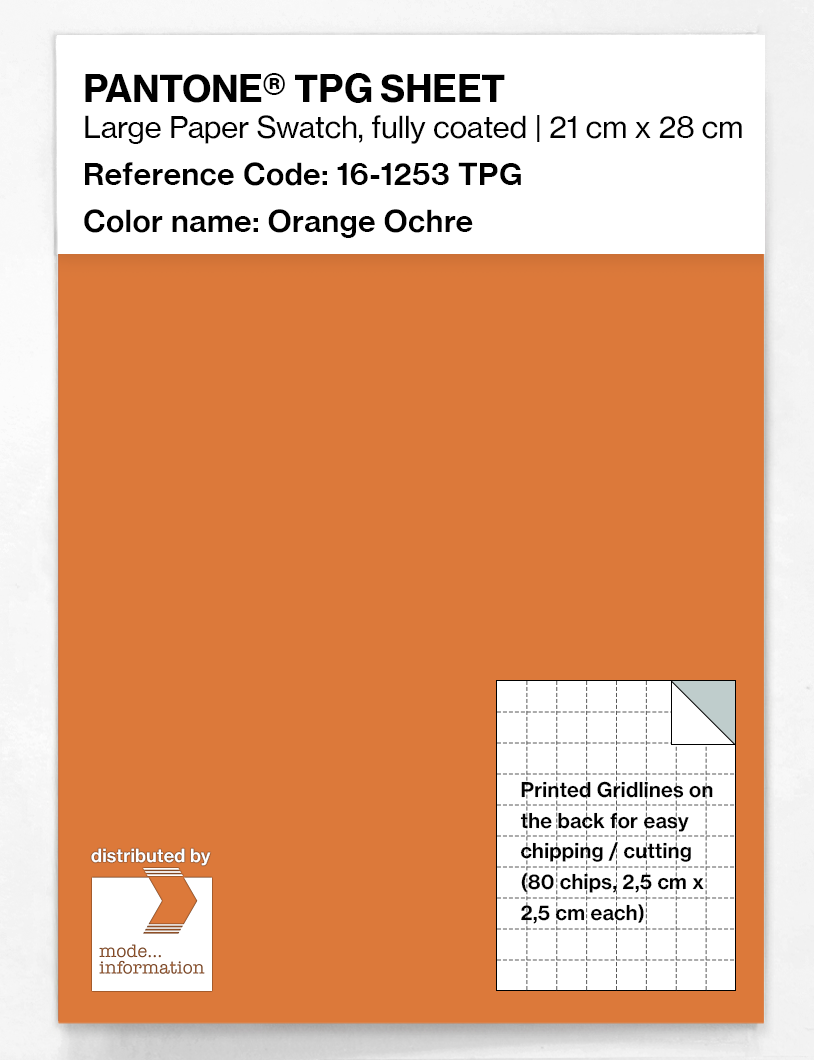 Artikelbild 1 des Artikels “PANTONE® TPG SHEET 16-1253 TPG Orange Ochre “
