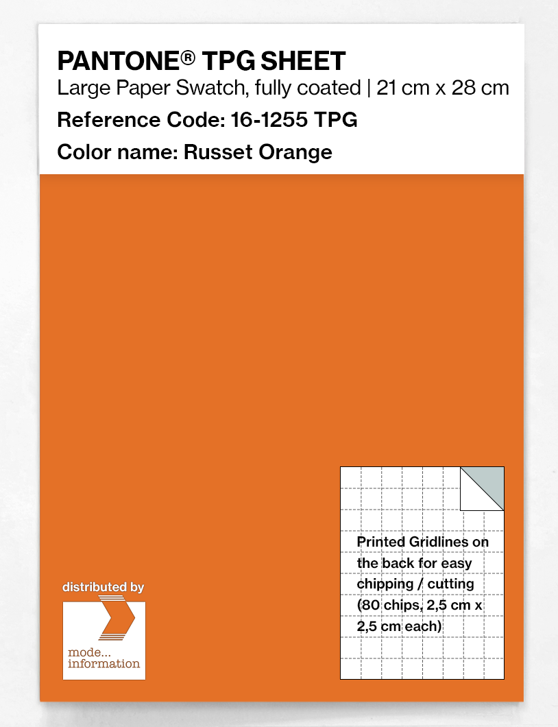 Artikelbild 1 des Artikels “PANTONE® TPG SHEET 16-1255 TPG Russet Orange “