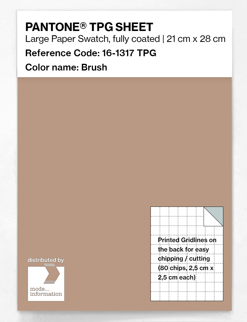 Product image 1 of the product “PANTONE® TPG SHEET 16-1317 TPG Brush ”
