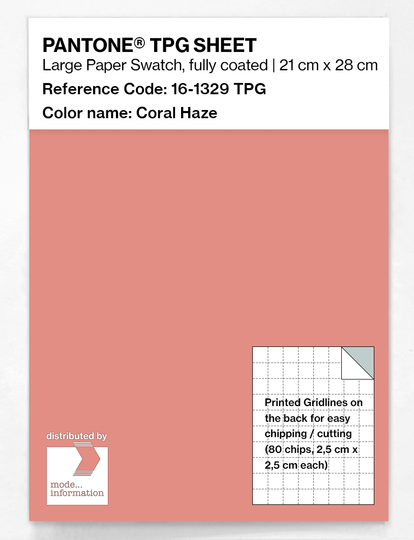 Artikelbild 1 des Artikels “PANTONE® TPG SHEET 16-1329 TPG Coral Haze “