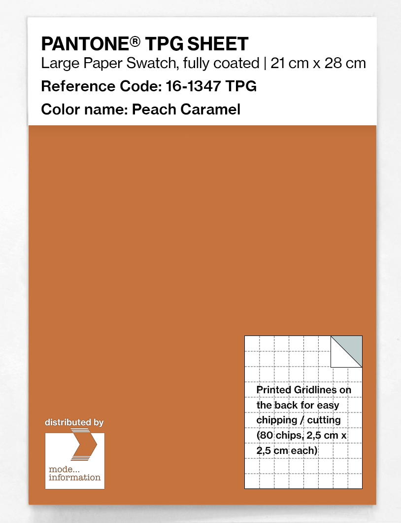 Artikelbild 1 des Artikels “PANTONE® TPG SHEET 16-1347 TPG Peach Caramel “