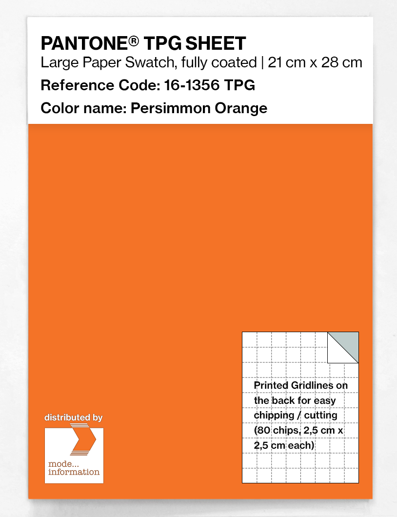 Artikelbild 1 des Artikels “PANTONE® TPG SHEET 16-1356 TPG Persimmon Orange “