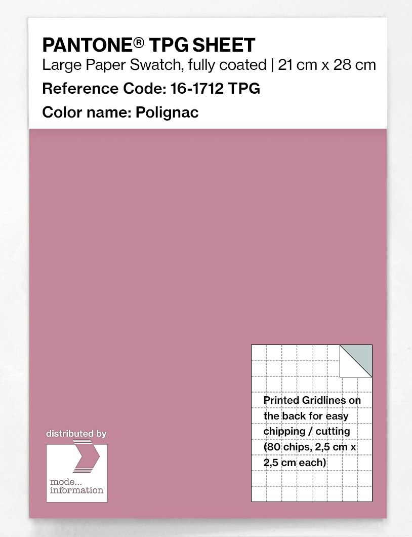 Product image 1 of the product “PANTONE® TPG SHEET 16-1712 TPG Polignac ”