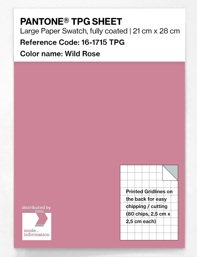 Product image 1 of the product “PANTONE® TPG SHEET 16-1715 TPG Wild Rose ”