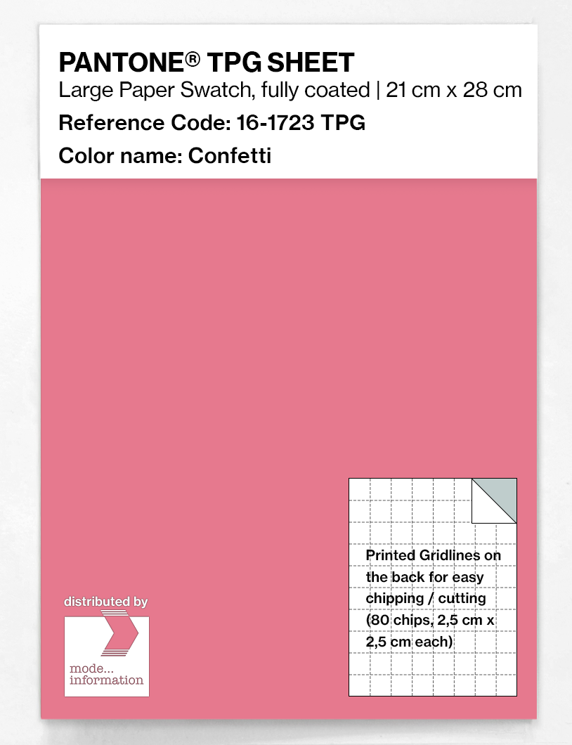 Product image 1 of the product “PANTONE® TPG SHEET 16-1723 TPG Confetti ”