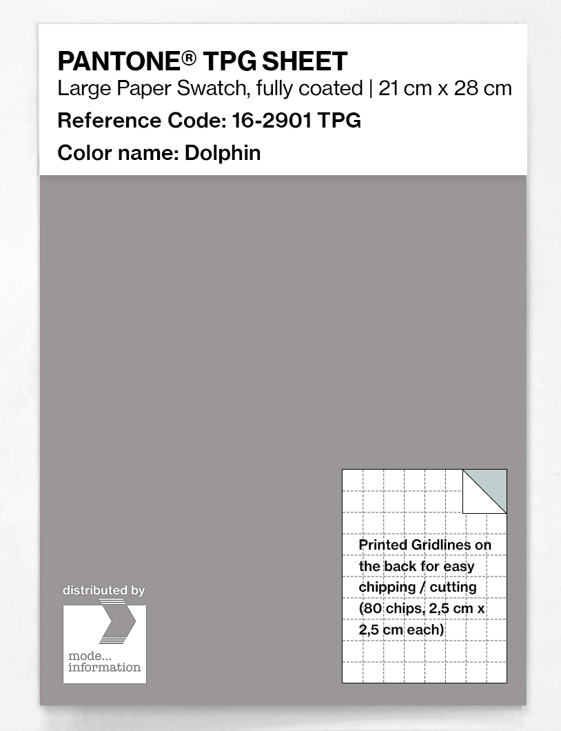 Product image 1 of the product “PANTONE® TPG SHEET 16-2901 TPG Dolphin ”