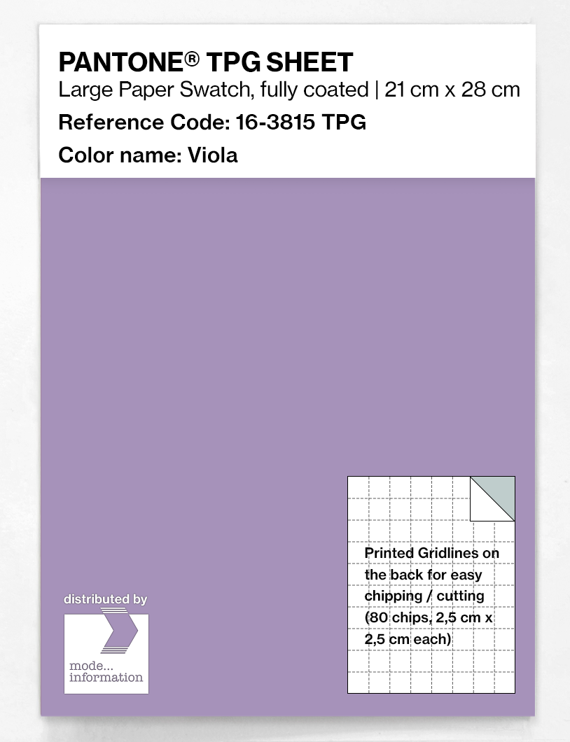 Product image 1 of the product “PANTONE® TPG SHEET 16-3815 TPG Viola ”