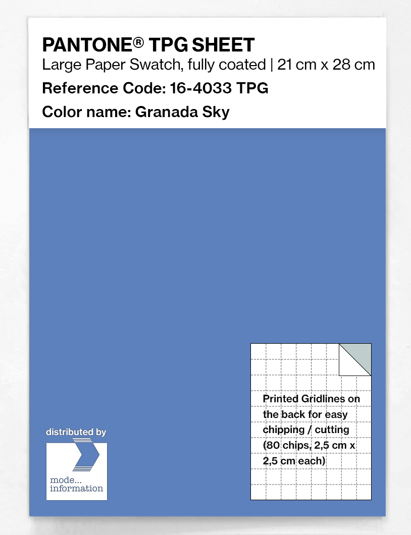 Artikelbild 1 des Artikels “PANTONE® TPG SHEET 16-4033 TPG Granada Sky “