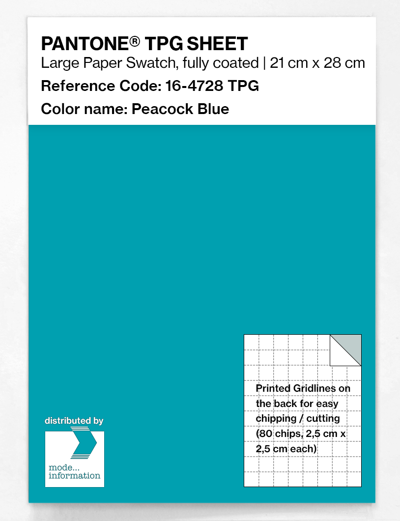 Artikelbild 1 des Artikels “PANTONE® TPG SHEET 16-4728 TPG Peacock Blue “