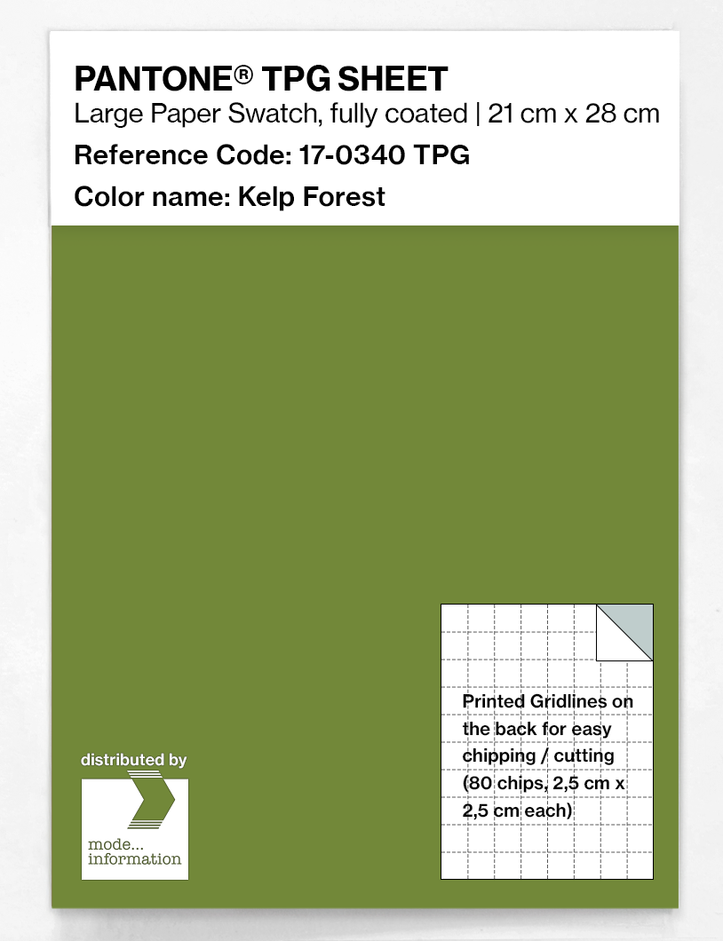 Product image 1 of the product “PANTONE® TPG SHEET 17-0340 TPG Kelp Forest ”