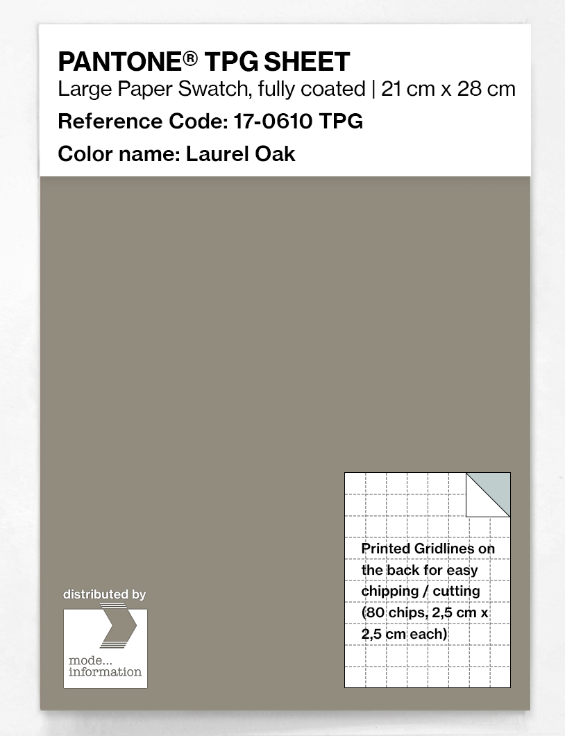 Product image 1 of the product “PANTONE® TPG SHEET 17-0610 TPG Laurel Oak ”
