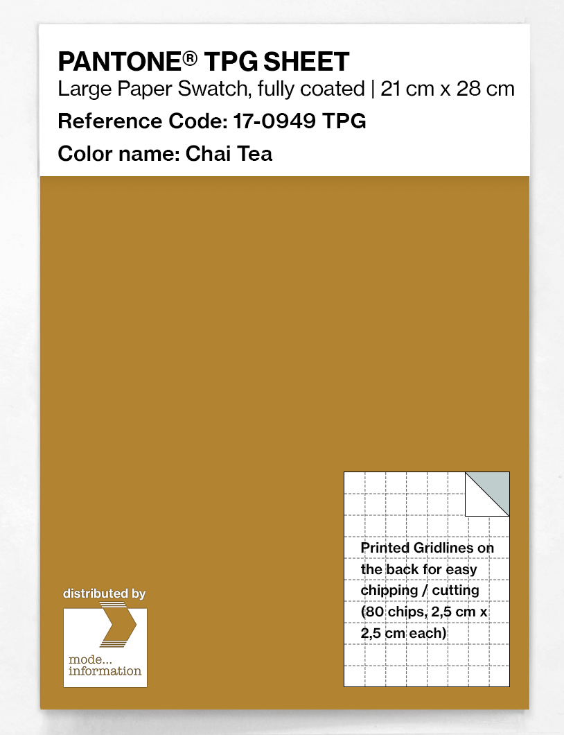 Product image 1 of the product “PANTONE® TPG SHEET 17-0949 TPG Chai Tea ”