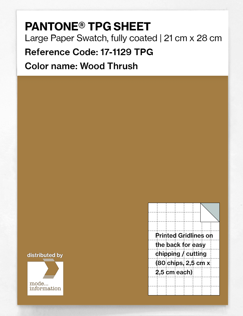 Artikelbild 1 des Artikels “PANTONE® TPG SHEET 17-1129 TPG Wood Thrush “
