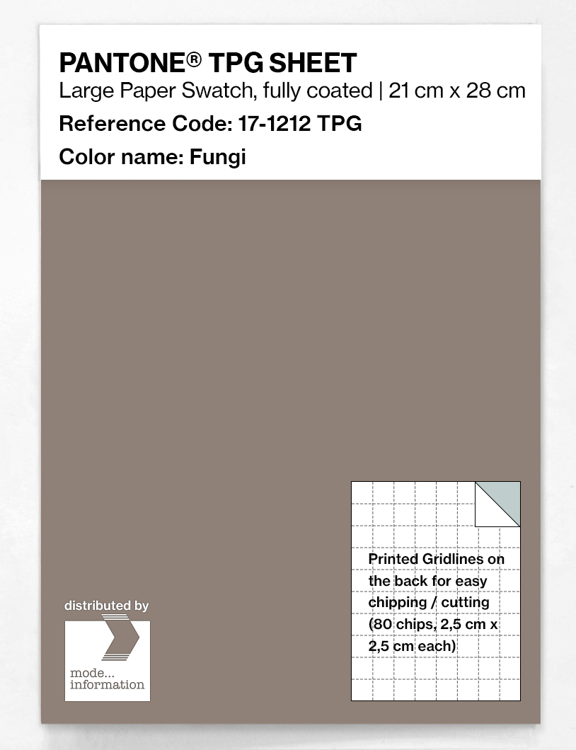 Product image 1 of the product “PANTONE® TPG SHEET 17-1212 TPG Fungi ”