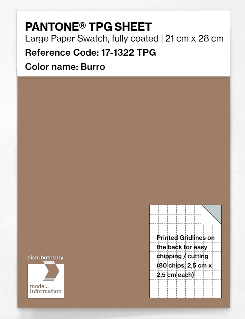 Product image 1 of the product “PANTONE® TPG SHEET 17-1322 TPG Burro ”