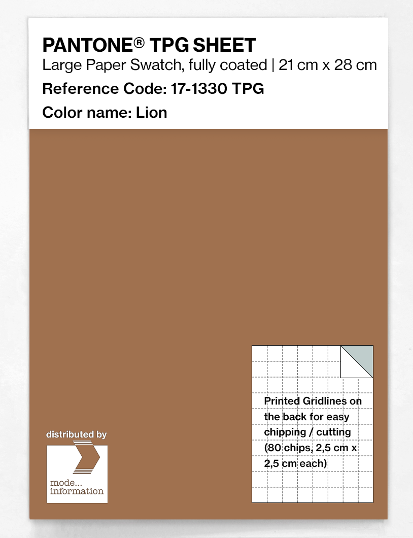 Artikelbild 1 des Artikels “PANTONE® TPG SHEET 17-1330 TPG Lion “