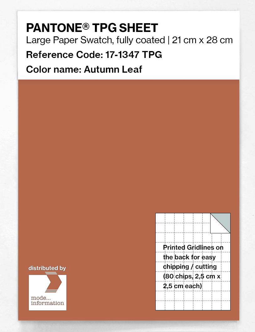 Artikelbild 1 des Artikels “PANTONE® TPG SHEET 17-1347 TPG Autumn Leaf “