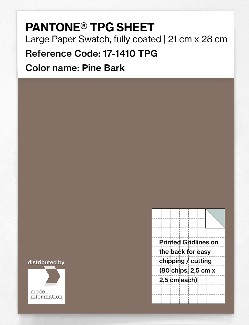 Product image 1 of the product “PANTONE® TPG SHEET 17-1410 TPG Pine Bark ”