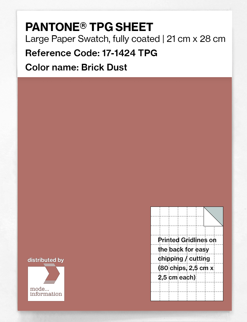 Artikelbild 1 des Artikels “PANTONE® TPG SHEET 17-1424 TPG Brick Dust “