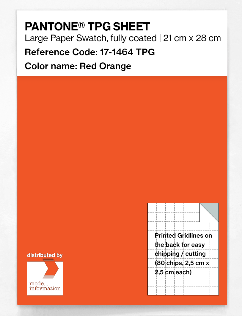 Artikelbild 1 des Artikels “PANTONE® TPG SHEET 17-1464 TPG Red Orange “