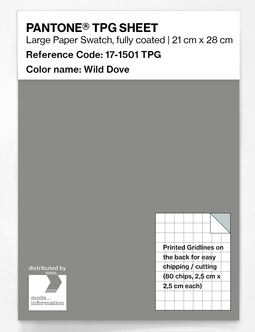 Product image 1 of the product “PANTONE® TPG SHEET 17-1501 TPG Wild Dove ”