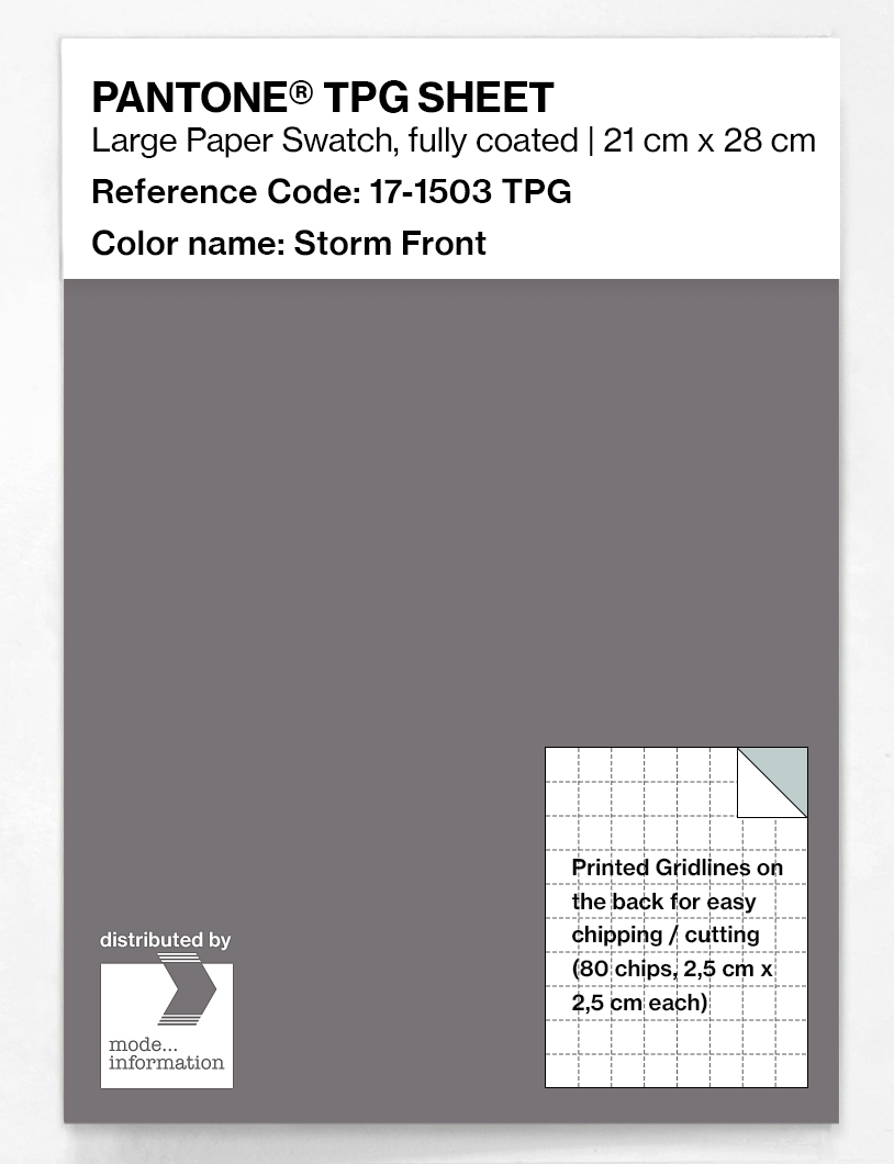 Product image 1 of the product “PANTONE® TPG SHEET 17-1503 TPG Storm Front ”
