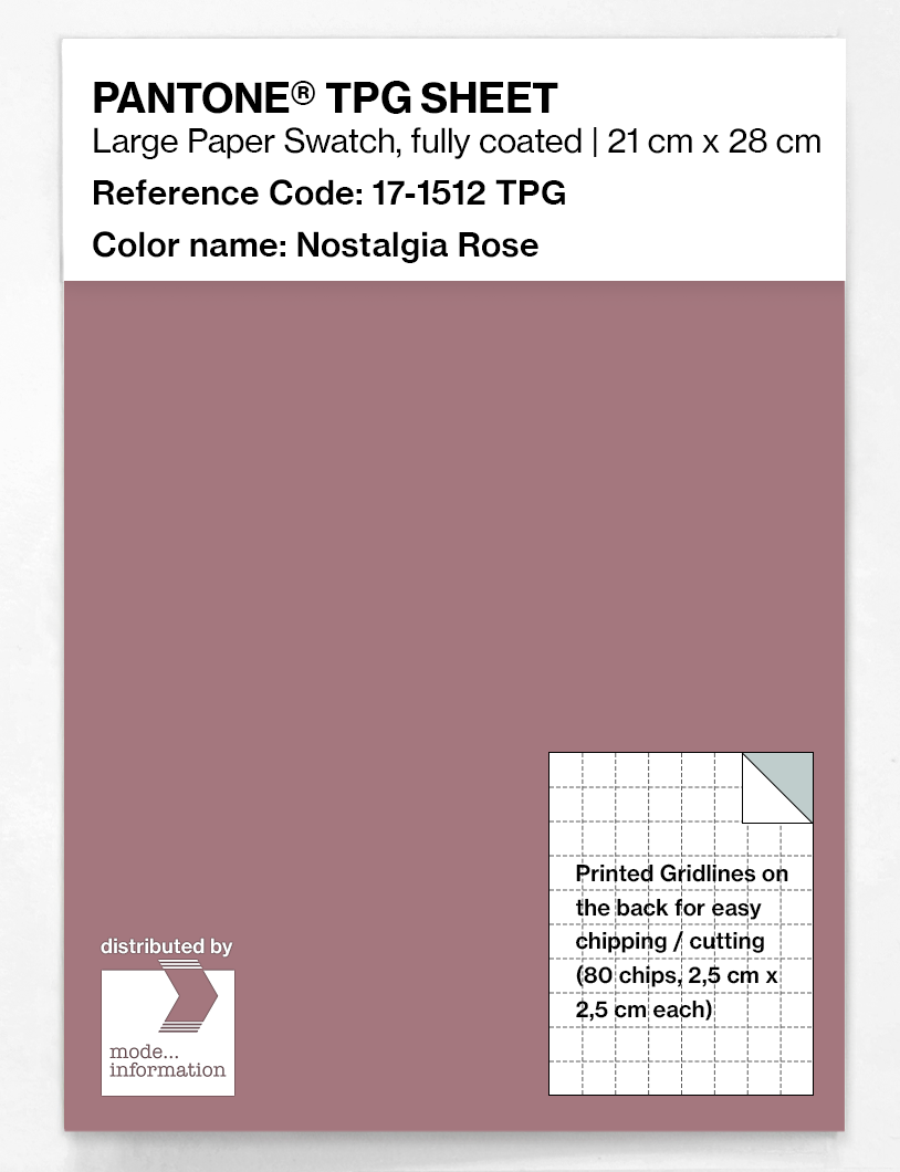 Artikelbild 1 des Artikels “PANTONE® TPG SHEET 17-1512 TPG Nostalgia Rose “