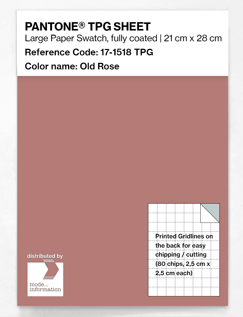 Artikelbild 1 des Artikels “PANTONE® TPG SHEET 17-1518 TPG Old Rose “