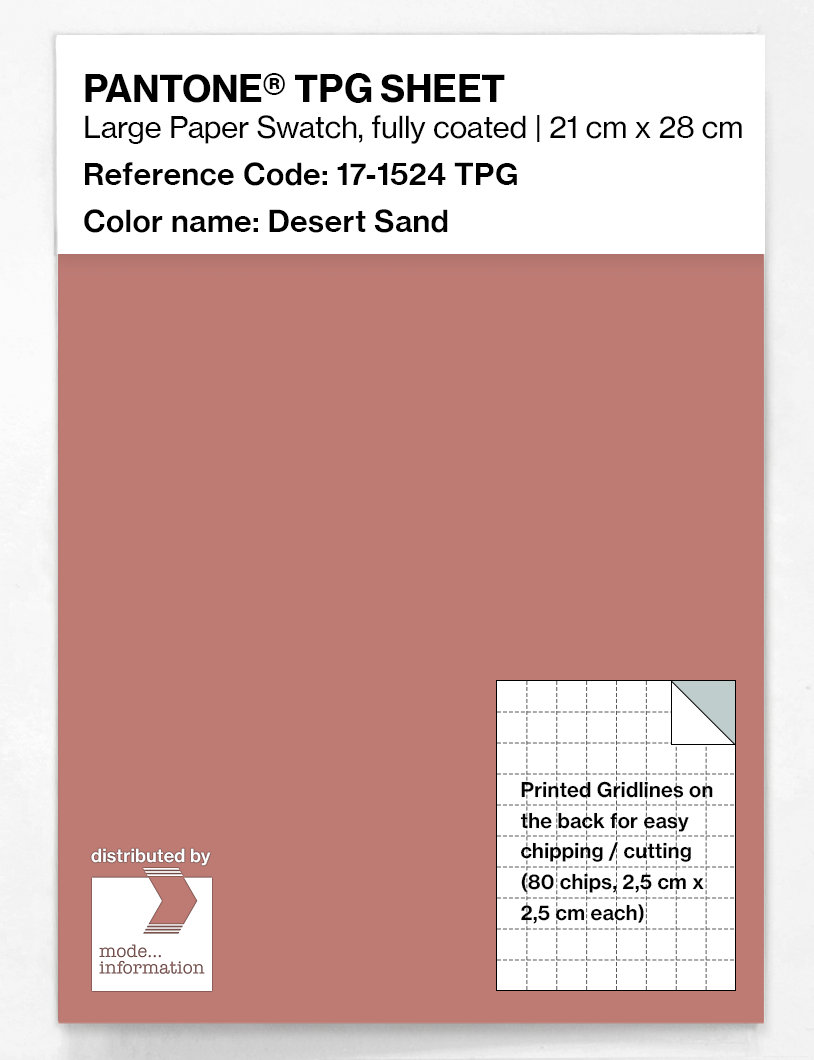Product image 1 of the product “PANTONE® TPG SHEET 17-1524 TPG Desert Sand ”