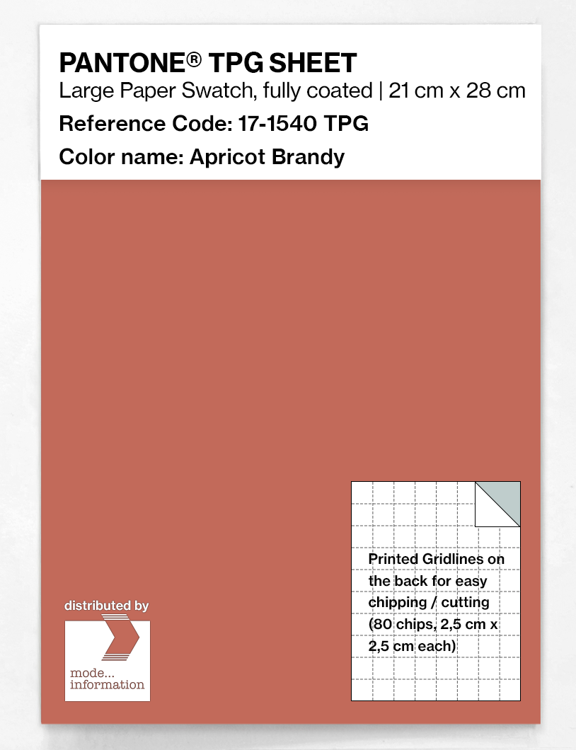Artikelbild 1 des Artikels “PANTONE® TPG SHEET 17-1540 TPG Apricot Brandy “