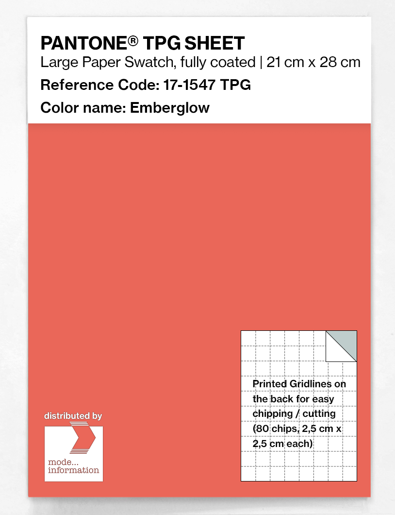 Artikelbild 1 des Artikels “PANTONE® TPG SHEET 17-1547 TPG Emberglow “