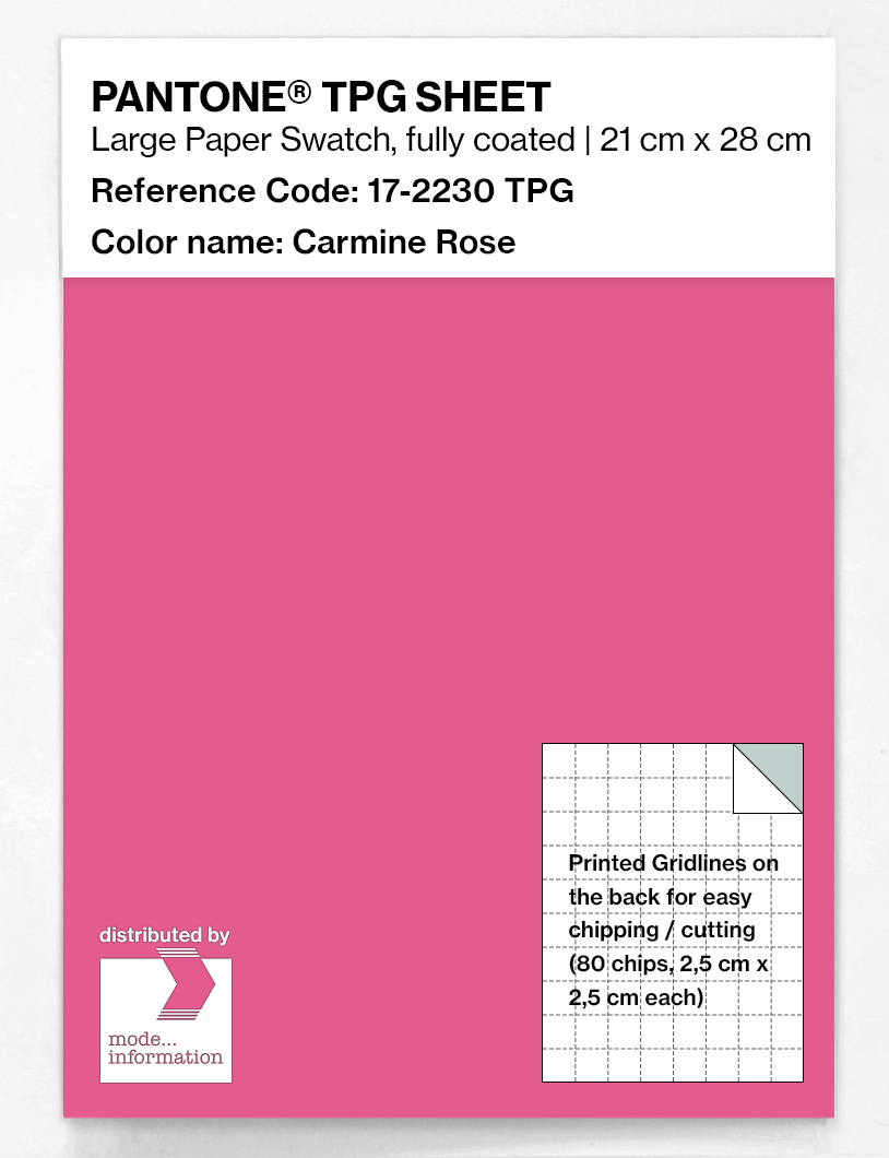 Artikelbild 1 des Artikels “PANTONE® TPG SHEET 17-2230 TPG Carmine Rose “