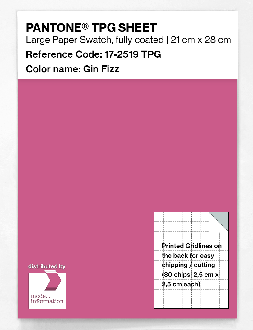 Product image 1 of the product “PANTONE® TPG SHEET 17-2519 TPG Gin Fizz ”
