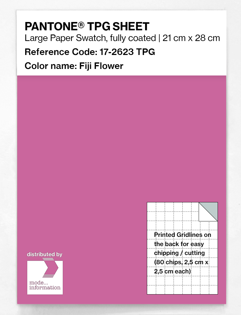 Product image 1 of the product “PANTONE® TPG SHEET 17-2623 TPG Fiji Flower ”